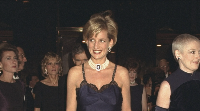 Lady Di en los Met Gala de 1996.