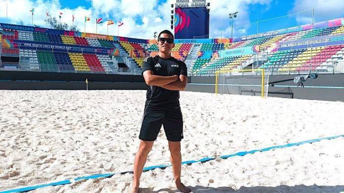 Jorge Tuñón Morán, árbitro escogido por Concacaf para la Copa Mundial de Beach Soccer de la FIFA Seychelles 2025.