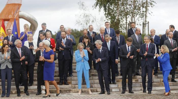 Foto de familia de una reunión de los ministros de Economía y Finanzas de la UE (Ecofin), celebrada en España este año en una imagen de archivo. EFE/Lavandeira jr