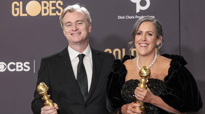 Christopher Nolan se alzó este domingo con el Globo de Oro a mejor dirección.