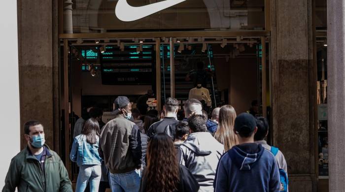 Fotografía de archivo de una tienda de Nike.