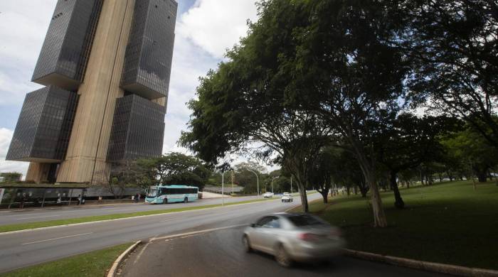 Vista del edificio del Banco Central en la ciudad de Brasilia, en una fotografía de archivo.