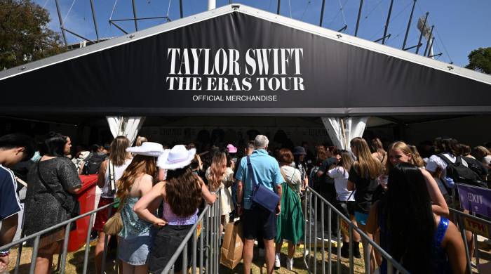 Imagen de archivo de las colas para el concierto de Taylor Swift en Australia.