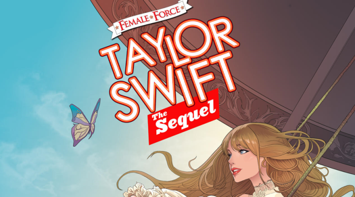 Fotografía cedida por TidalWave Comics donde se muestra la portada de la tapa dura del cómic ‘Taylor Swift: La secuela’, de su serie ‘Female force’, diseñada por el artista de Marvel Comics Pablo Martinena.