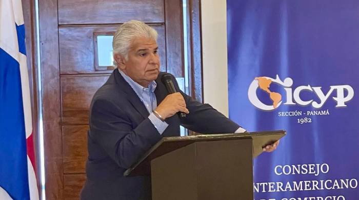 José Raúl Mulino, candidato por la fórmula Realizando Metas y Alianza habló de sus planes de gobierno a los miembros del Cicyp