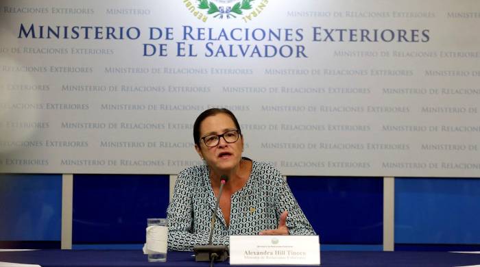 La canciller de El Salvador, Alexandra Hill, en una fotografía de archivo.