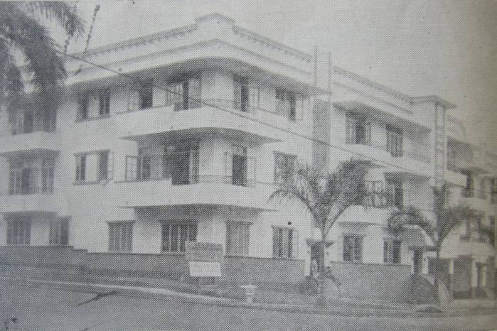 Edificio Balboa, en estilo streamline-art decó, recién construido, 1942.