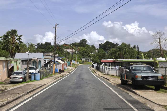 El barrio Almirante, donde creció el cantante Bad Bunny, en Vega Baja (Puerto Rico).