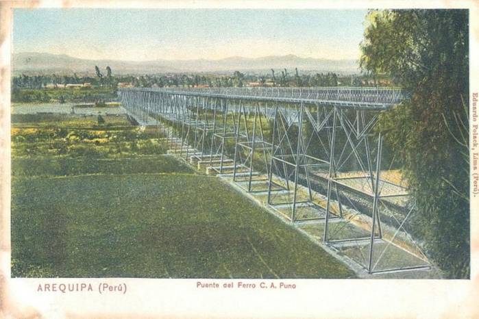 Puente de Fierro, Arequipa, 1959, Colección Privada Jean Pierre Lemonnier.