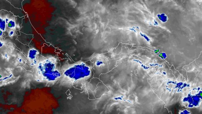 Imagen satelital del Instituto de Meteorología e Hidrología de Panamá.