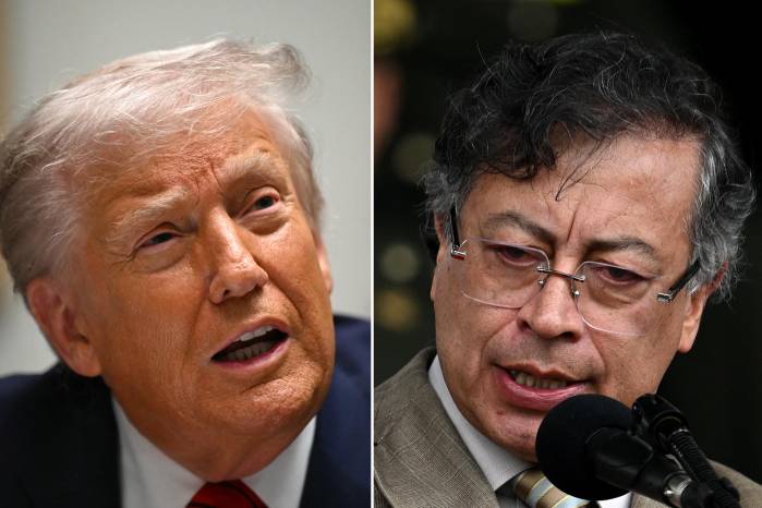 Donald Trump y Gustavo Petro.