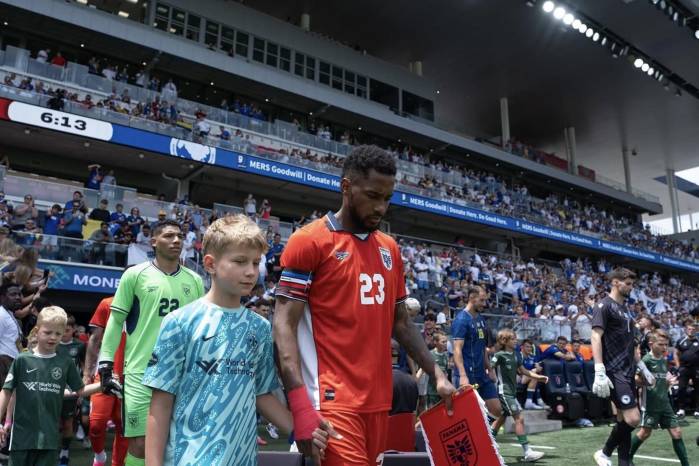 Amir Murillo durante un duelo amistoso con la selección de Panamá.