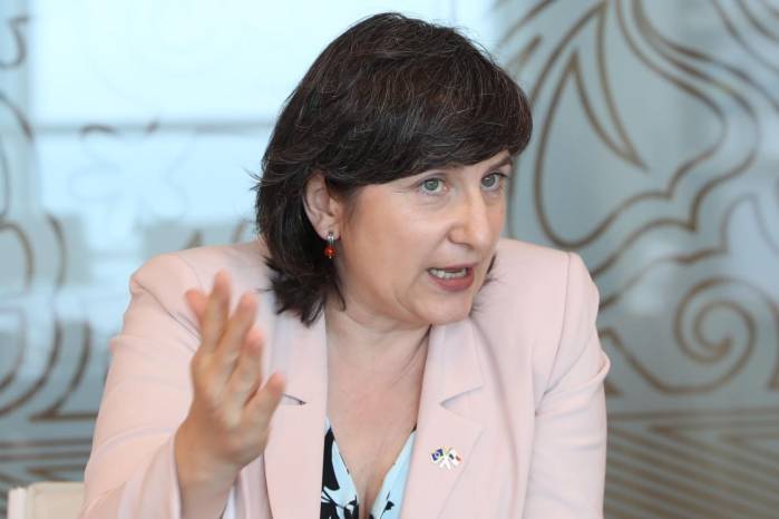 La embajadora de la Unión Europea en Panamá, Izabela Matusz.