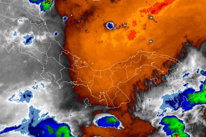 Mapa de vapor de agua para Panamá.