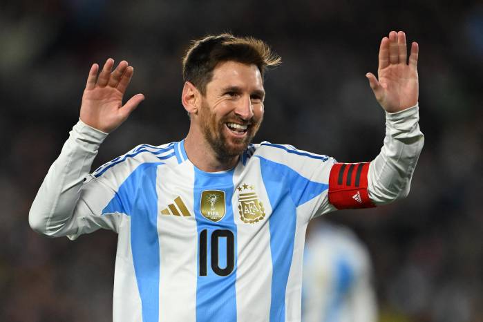 El delantero de la selección de Argentina, Lionel Messi.