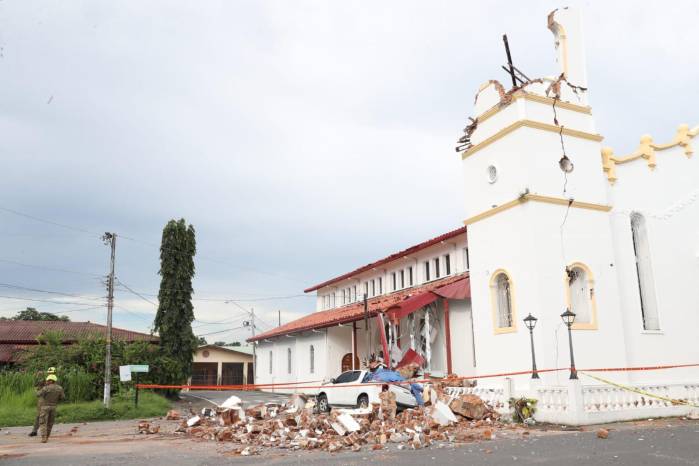 Terremoto de 7,5 grados causa daños en monumentos históricos e iglesias de Panamá
