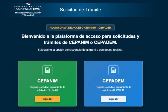 El MEF activa plataforma digital para registro del Cepanim