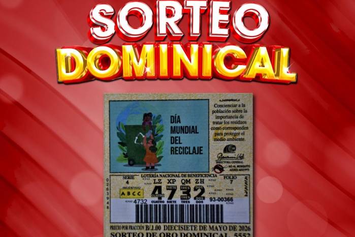 ¿Cuáles son los premios incentivos del sorteo del domingo 17 de mayo?