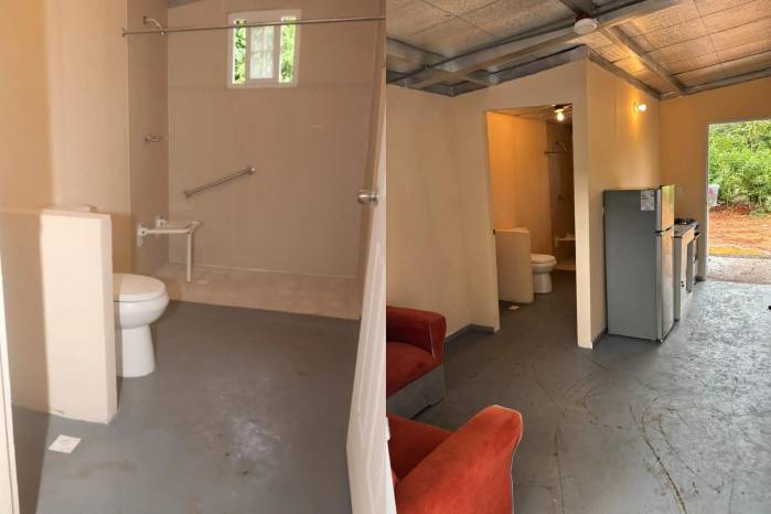 Casa de 46 metros cuadrados tiene dos recámaras y baño adaptado.