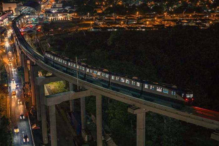 Pruebas del Metro avanzan hacia Panamá Oeste y llegan a Vista Alegre
