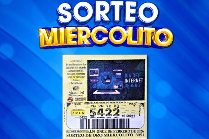 ¿Cuáles son los premios incentivos del sorteo del miércoles 11 de febrero?