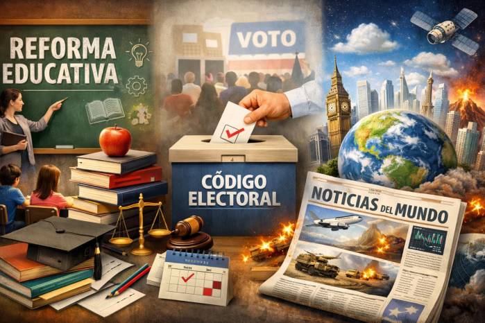 Educación, economía y cultura dominan la agenda informativa