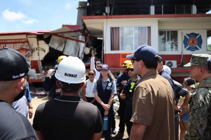 Estados Unidos anuncia nuevos fondos para la recuperación de las zonas afectadas por el terremoto en Panamá.