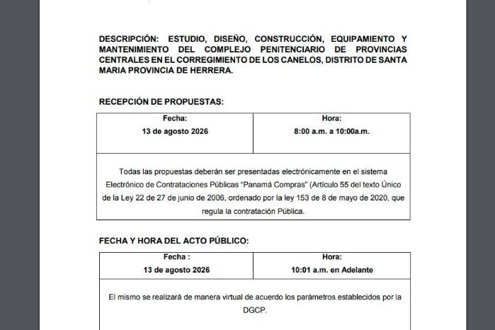 Sin resultados públicos, licitaciones de cárceles por $262 millones