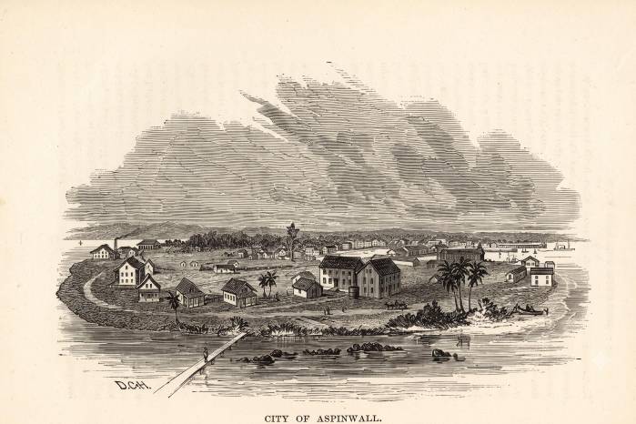 Aspinwall, como se lo conocía a Colón durante su construcción y la del ferrocarril a mediados del siglo XIX, era ciudad embuída en el ideario de progreso y comercio que impulsaba el proceso de expansión imperialista norteamericano.