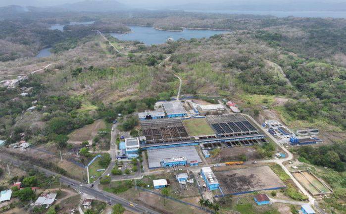 Imagen aérea de la Planta Potabilizadora de Chilibre.
