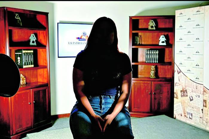 Alexandra, hoy, una mujer de 30 años que fue víctima de violación sexual en el año 2015.
