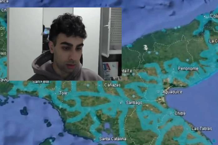 Uno de los momentos que más llamó la atención fue su reacción ante una playa panameña.