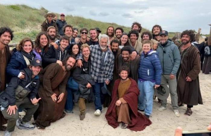 Primer vistazo del rodaje de La Pasión de Cristo: Resurrección con Mel Gibson.
