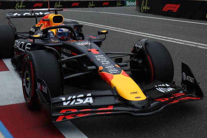El neerlandés Max Verstappen (Red Bull) en el Gran Premio de Azerbaiyán