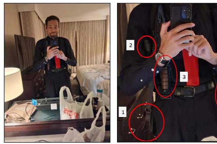 Fotografía cedida donde aparece Cole Allen, el hombre acusado de intentar asesinar al presidente de Estados Unidos, Donald Trump.