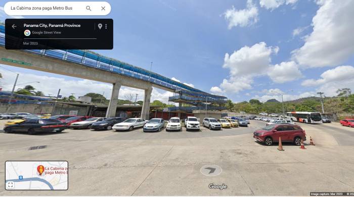 De acuerdo con la IA, en el sector alrededor de la zona paga de La Cabima “se observa una amplia zona pavimentada utilizada para el estacionamiento de vehículos y la circulación de autobuses, lo que sugiere que la movilidad peatonal no es la principal prioridad en el diseño actual de este espacio”.