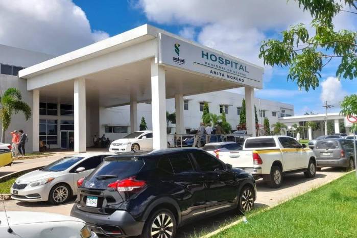 Fachada del Hospital Regional Anita Moreno, en la Villa de Los Santos.