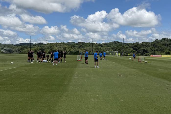 La selección femenina de Nueva Zelanda durante su entrenamiento en el Centro de Alto Rendimiento en Bugaba.