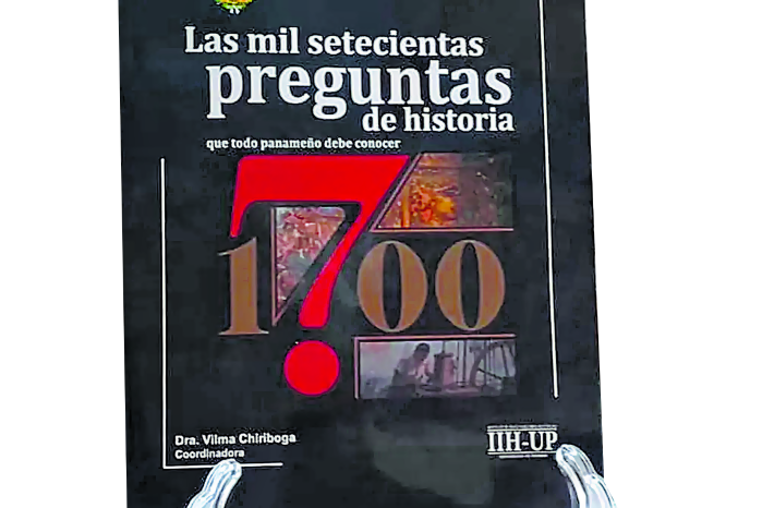 Portada del libro, ‘Las mil setecientas preguntas de historia que todo panameño debe saber’.