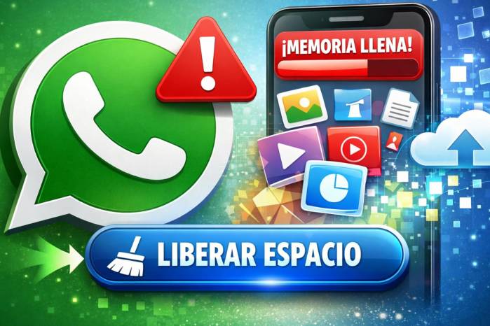 WhatsApp guarda todo: fotos, videos, audios, documentos... y con el tiempo eso ocupa demasiado espacio.