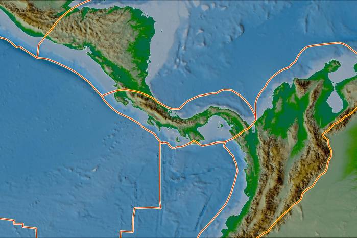 Panamá emergió del mar y sigue moviéndose