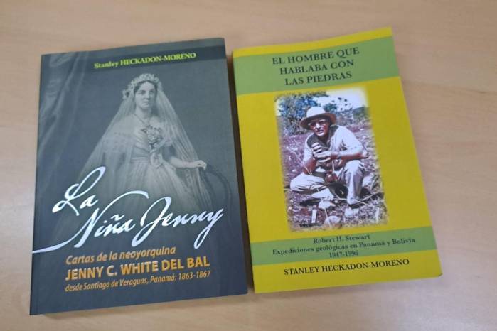 Algunos de los libros publicados por Heckadon.