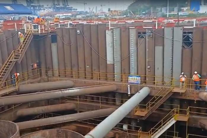 En el sector oeste de la obra ya comenzó la transición hacia una vía de ocho carriles en dirección a Panamá Pacífico.