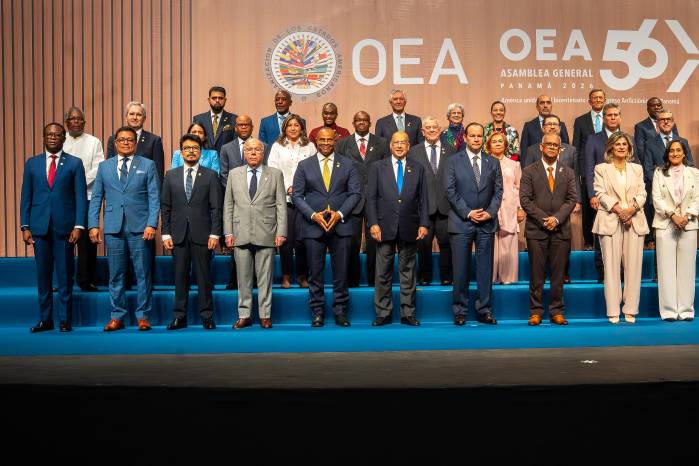 La reunión de OEA, que se celebra por tercera vez en Panamá tras las ediciones de 1996 y 2007, reúne a cancilleres y representantes de los 34 Estados miembros.