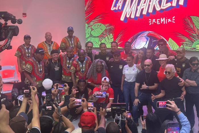 Artistas panameños que compusieron la canción Sube la marea Remix.