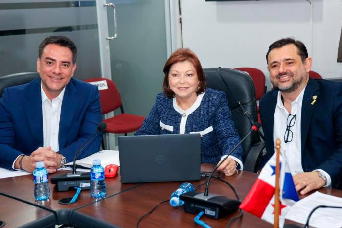 Roxana Méndez, directora de la Autoridad Nacional de Descentralización, sustentó ante los diputados el crédito para saldar recursos pendientes con cinco municipios.