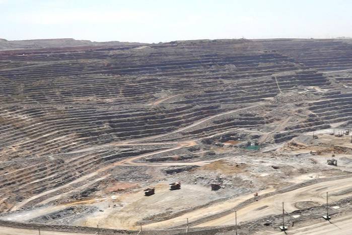 Tajo de cobre de la mina de Kansanshi.