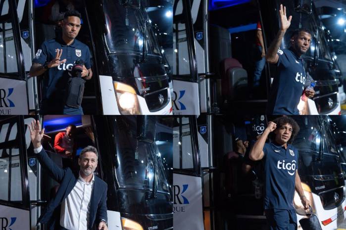 Así fue la llegada de la selección al Rommel