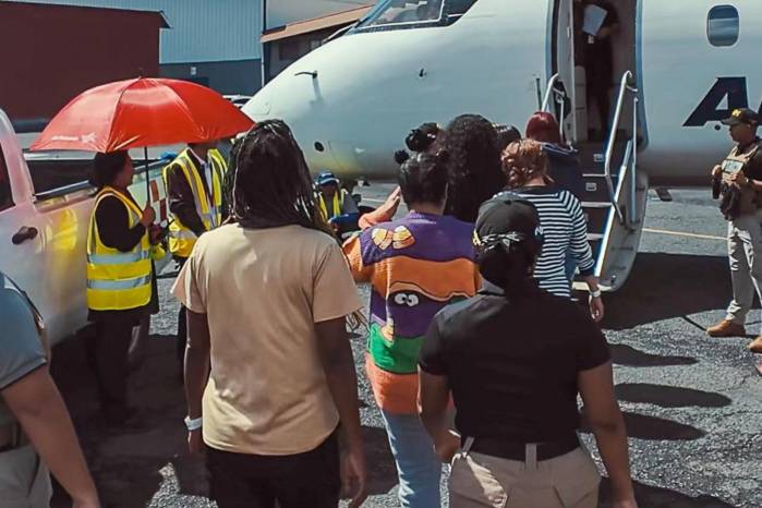 La operación de retorno se llevó a cabo desde el Aeropuerto Marcos A. Gelabert.