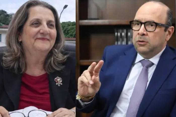 Ángela Russo y Eduardo Leblanc.